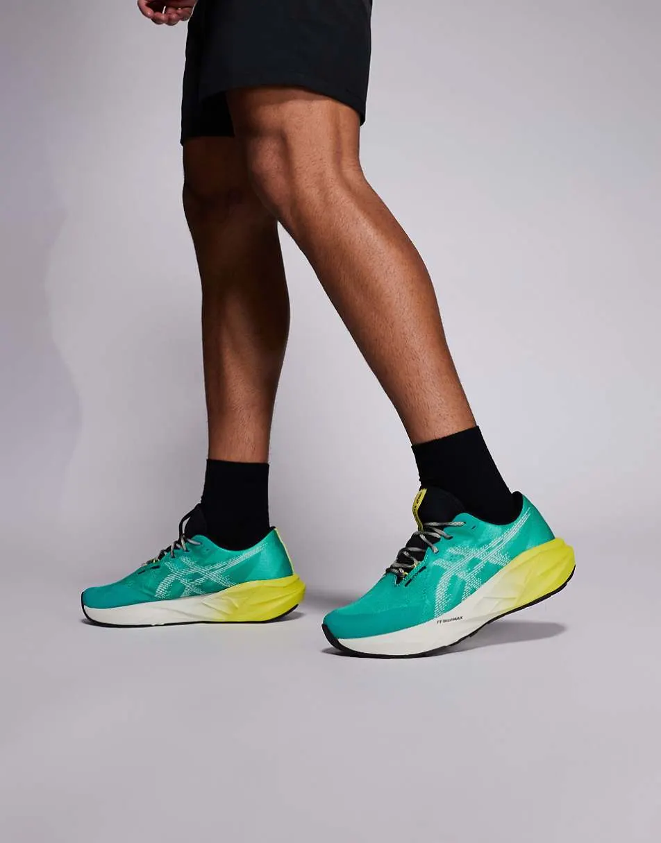 Asics Novablast 5 TR trainers in green