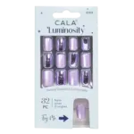 Uñas Postizas Luminosity Cat Eye Chrome Purple CALA X32 Piezas