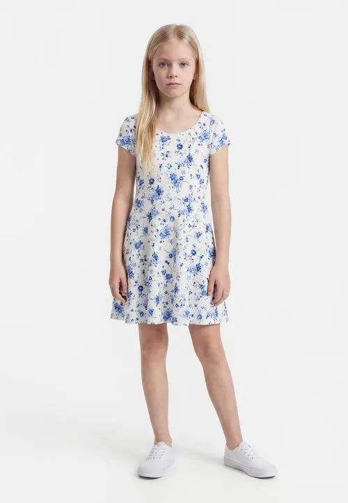 DRESS SKATER - Jerseykjole - off white