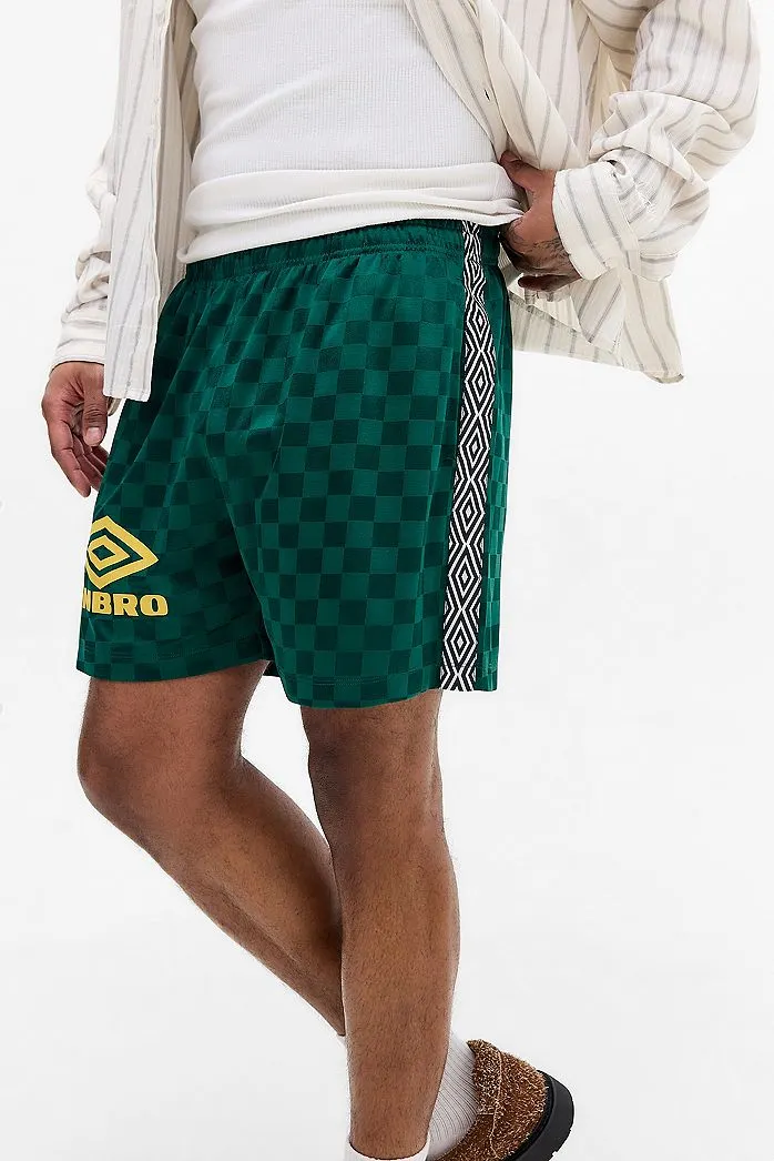 Pantaloncini a Scacchi Verde Foresta Umbro Esclusiva UO