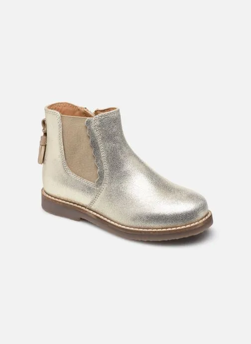 Enkellaarsjes KIARA LEATHER meisjes goud en brons