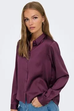 Camisa satinada