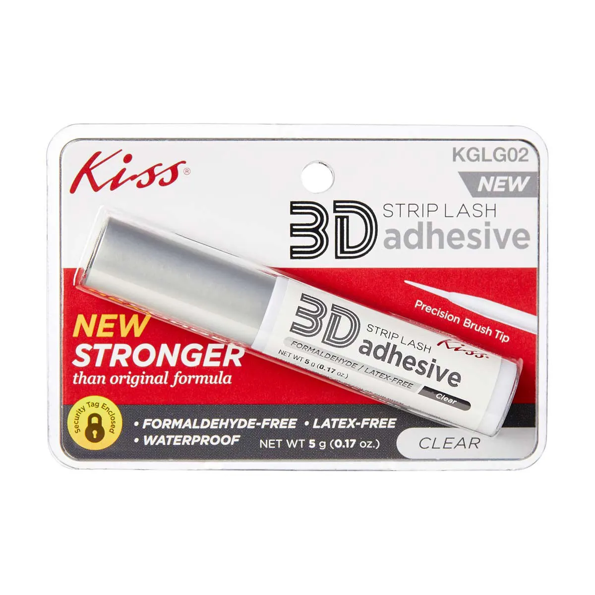 Kiss 3D Strip Lash Adhesive - Clear, 1 ct