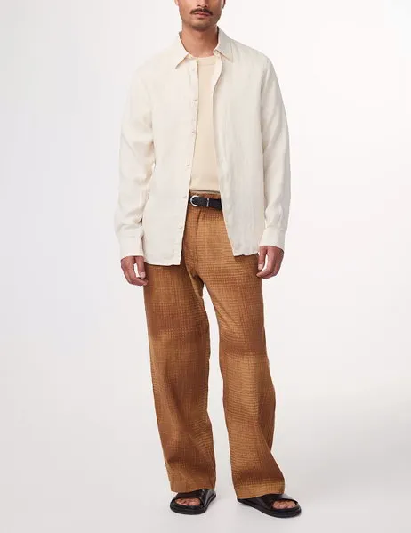 Enzo Linen Shirt Ecru