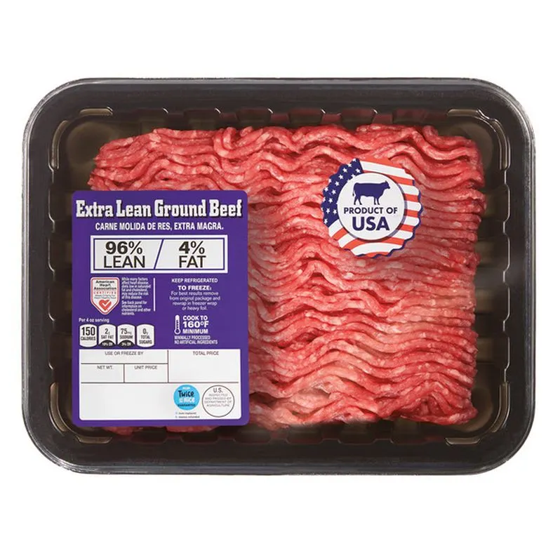USDA Extra Lean Ground Beef 96% Lean 4% Fat, per lb