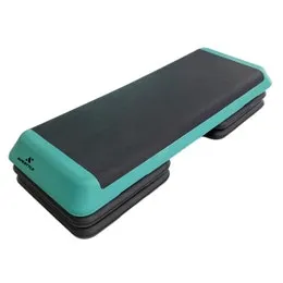 Ape Style 42cm Adjustable Aerobic Studio Stepper - (Black/Green)
