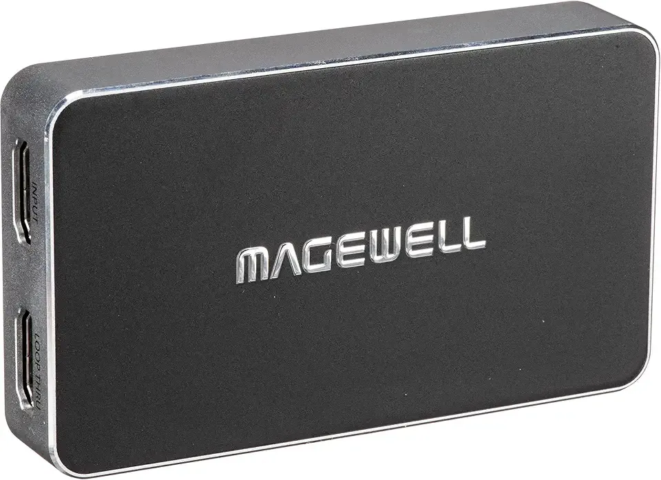 Magewell USB Capture HDMI Plus – 1-Channel HDMI to USB Audio/Video Capture Device with Loop-Through, Analog Audio in/Out, Up to 2K Capture, Firmware Utility (32040)