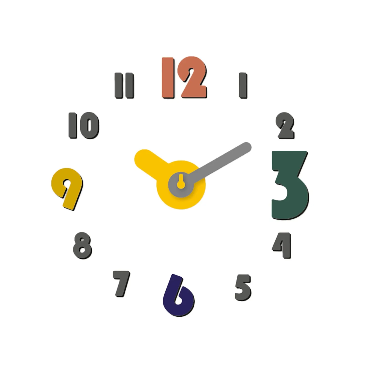 Orologio da Parete Adesivo Color