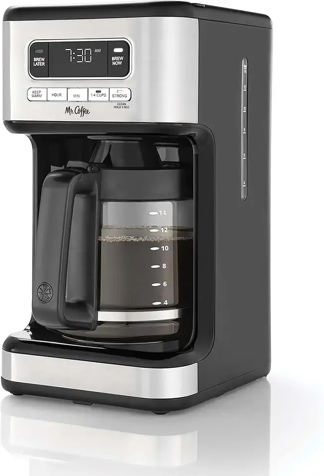 Mr. Coffee 14 Cup Programmable Coffee Maker Stainless Steel