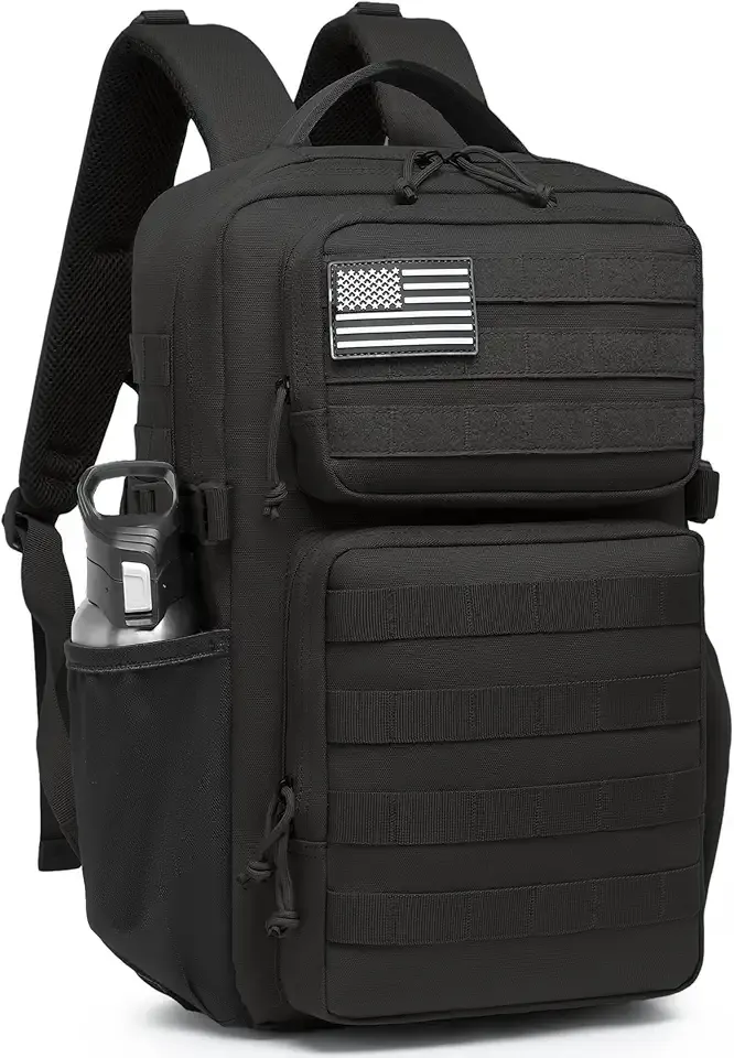Military Tactical Backpack for Men Waterproof Daypack 3 Day Assault Pack Molle Bag with Water Bottle Holder