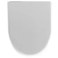 Tapa y asiento para inodoro ovalado de MDF blanco