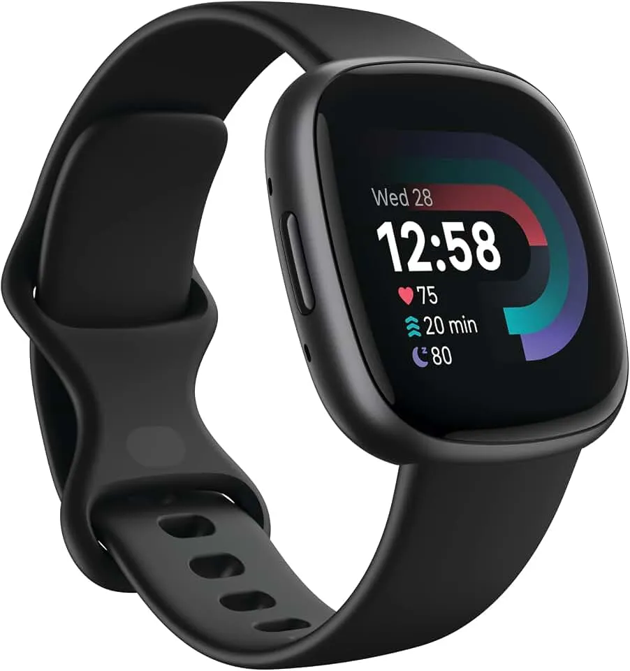 Fitbit Versa 4 Fitness Smartwatch with Daily Readiness - 3-Month Google Health Premium Membership Included - GPS, 24/7 Heart Rate, 40+ Exercise Modes, Sleep Tracking - Black/Graphite