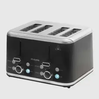 Brabantia Toaster Matt Black 4 Slice BBEK1031NMB