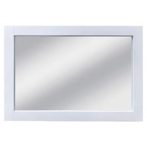 Tuscany® Rio 46"W x 32"H White Framed Mirror