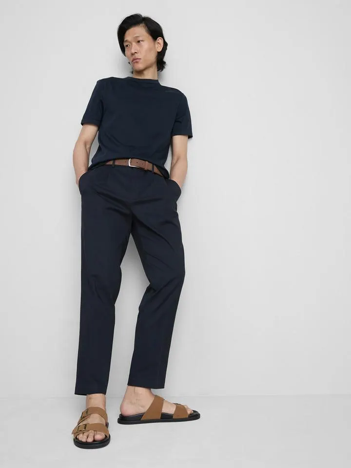 Pantalon slim peau de pêche The Edit