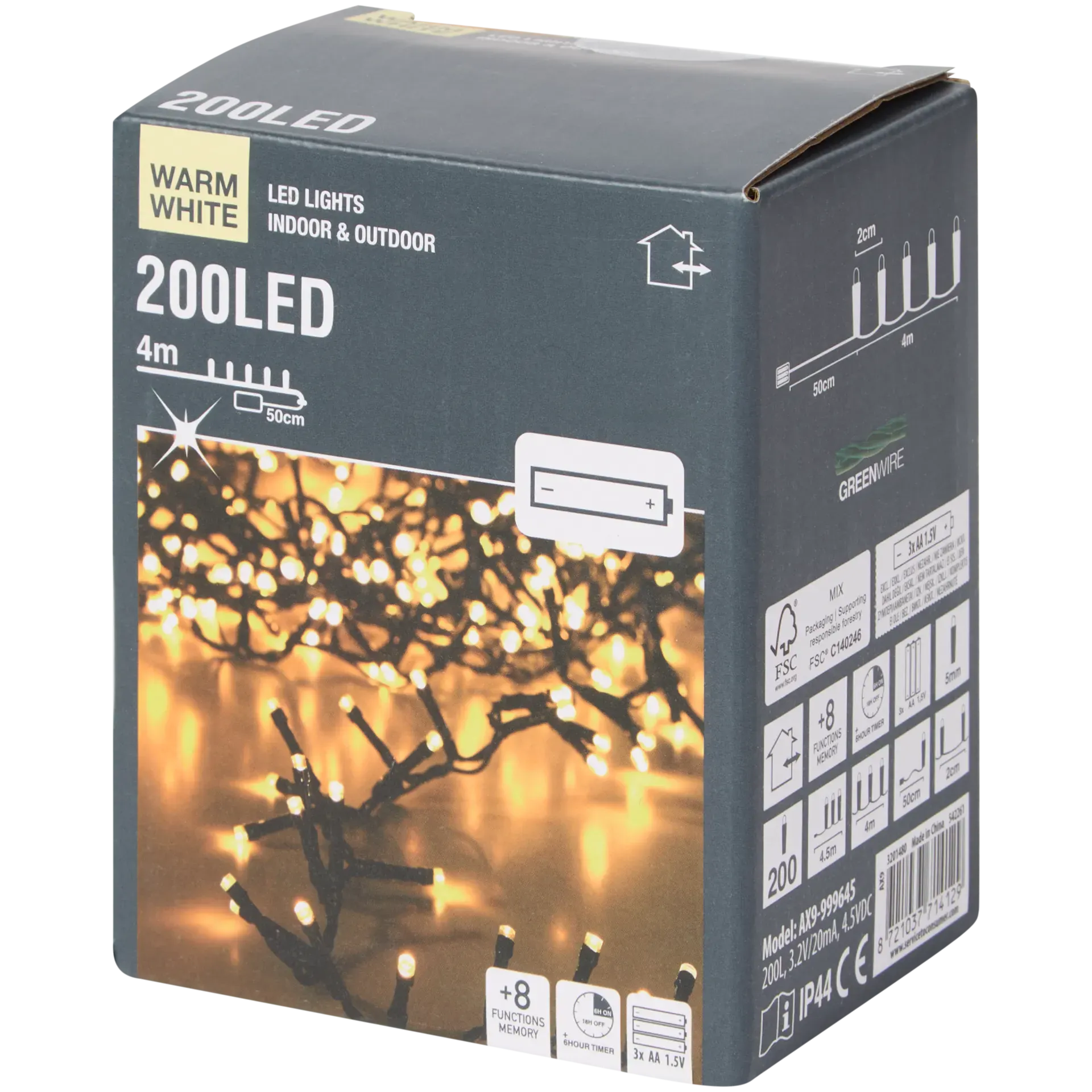 200 ledlampjes | 4 meter