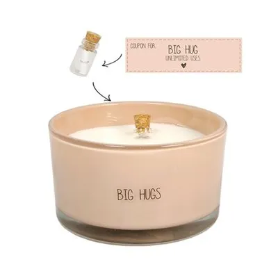 Boeket Zachtroze | Kaars - Big Hug