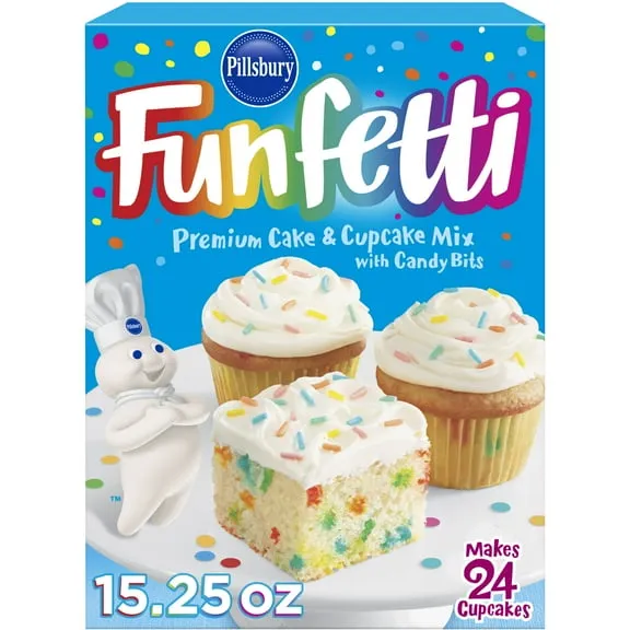Pillsbury Funfetti Cake Mix with Candy Bits, 15.25 oz Box $2.08 13.6 ¢/oz