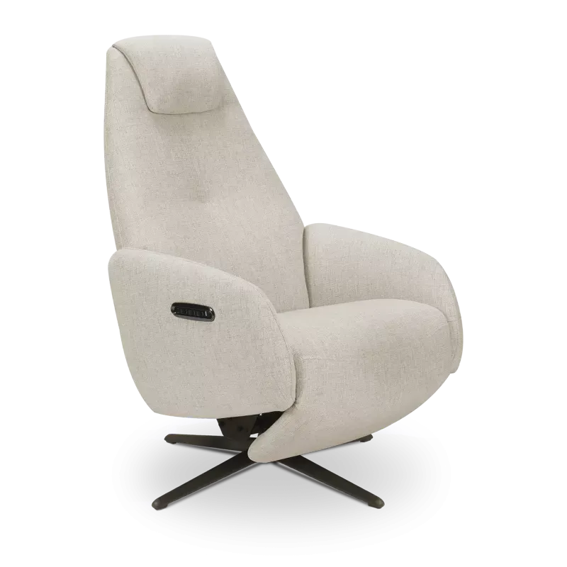Relaxfauteuil (elektrisch/zwart) Davoli - Soda Beige