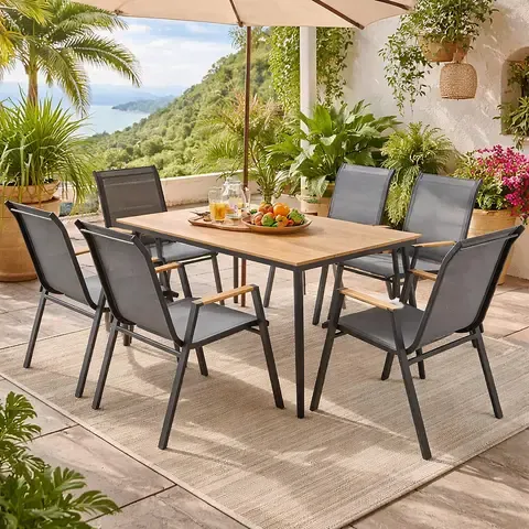 Juego de Comedor para Exterior Berlín 6 Personas