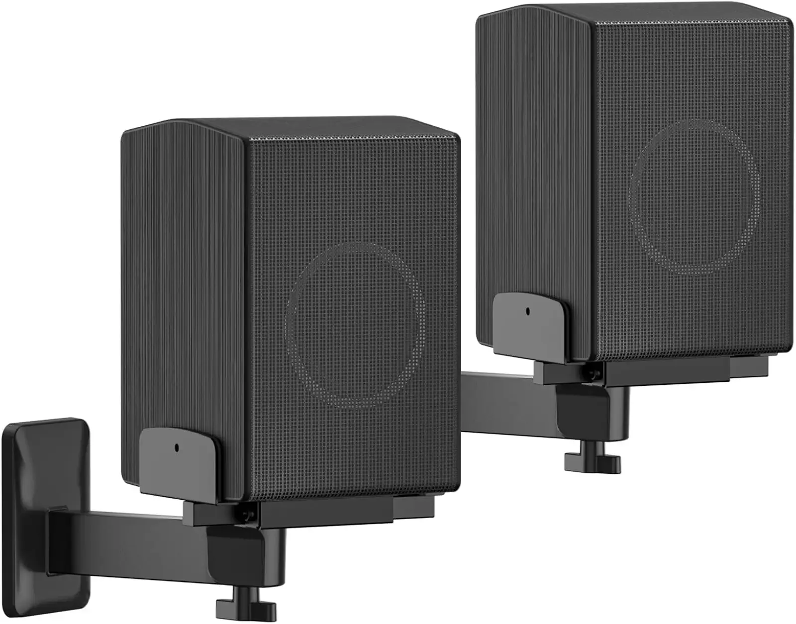 Heavy Duty Speaker Wall Mounts Pair, Studio Monitors Wall Stands, Bookshelf Speaker Wall Brackets, Width Range from 5" to 11" for PreSonus, JBL Nano K, Klipsch, JBL, KEF, Edifier, Hold Up to 50Lbs