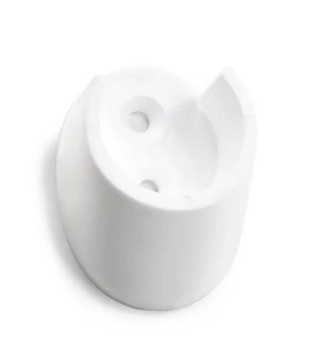 RØRHOLDER 240-Ø25MM PLAST HVIT SB