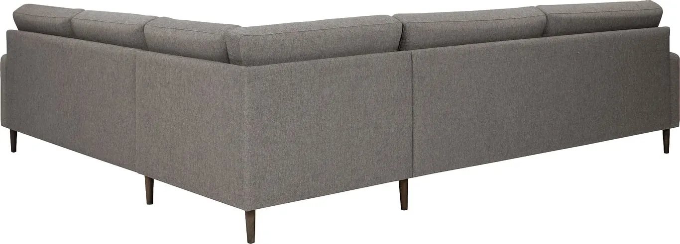 Sone høy hjørnesofa Modulsofa. 3 seter + hjørne + 2,5 seter i stoff Atlas 14 medium brown