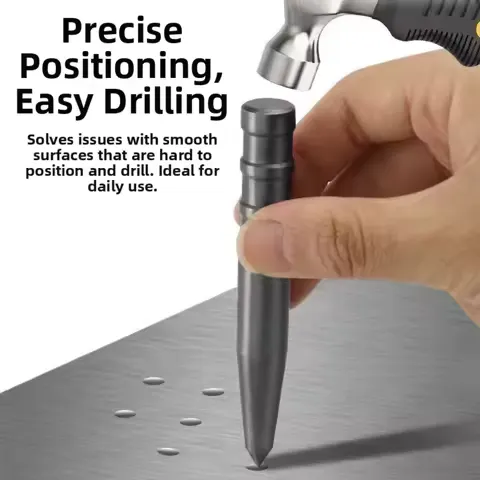 1PC Center Punch Locator Window Breaker Woodworking Punch Metal Drill Tool High Hardness For Accurate Spot Punching
