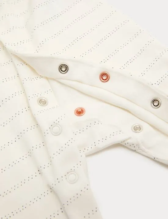 3er-Pack Schlafanzüge aus reiner Baumwolle (0–3 Jahre)