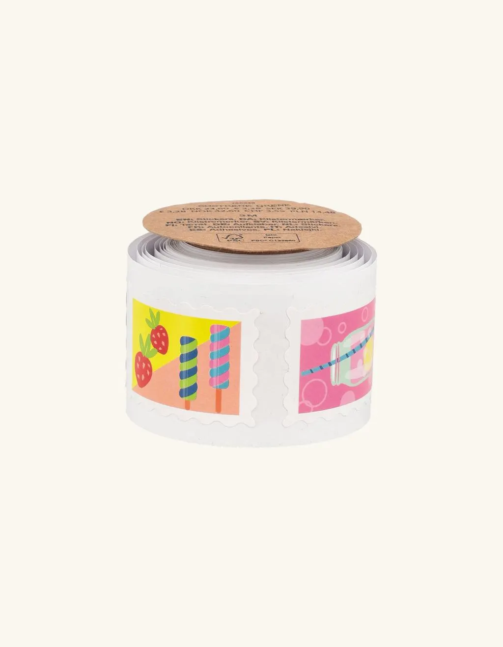 Stickerrolle Stempel