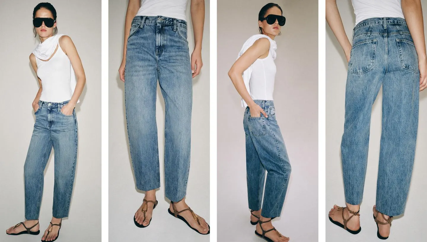 ZW COLLECTION TAPERED HIGH-WAIST JEANS