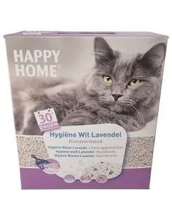 Happy Home Hygiëne Wit Lavendel - Kattenbakvulling - 10 l Wit