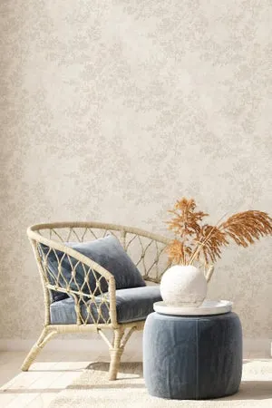 Papel pintado vinilo aplicación cola en pared Naturaleza Ramas 373972 beige, gris, marrón A.S. CREATION 53cmx10.05m superlavable apto para cocinas o baños