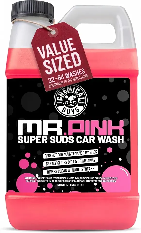 Chemical Guys, Mr. Pink Car Wash Soap, Foam Cannon & Bucket Wash, 64 oz
