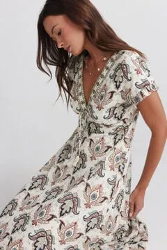 Vestido estampado bolitas