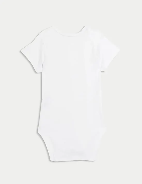 10 Pack Pure Cotton Short Sleeve Bodysuits (6½lbs-3 Yrs)