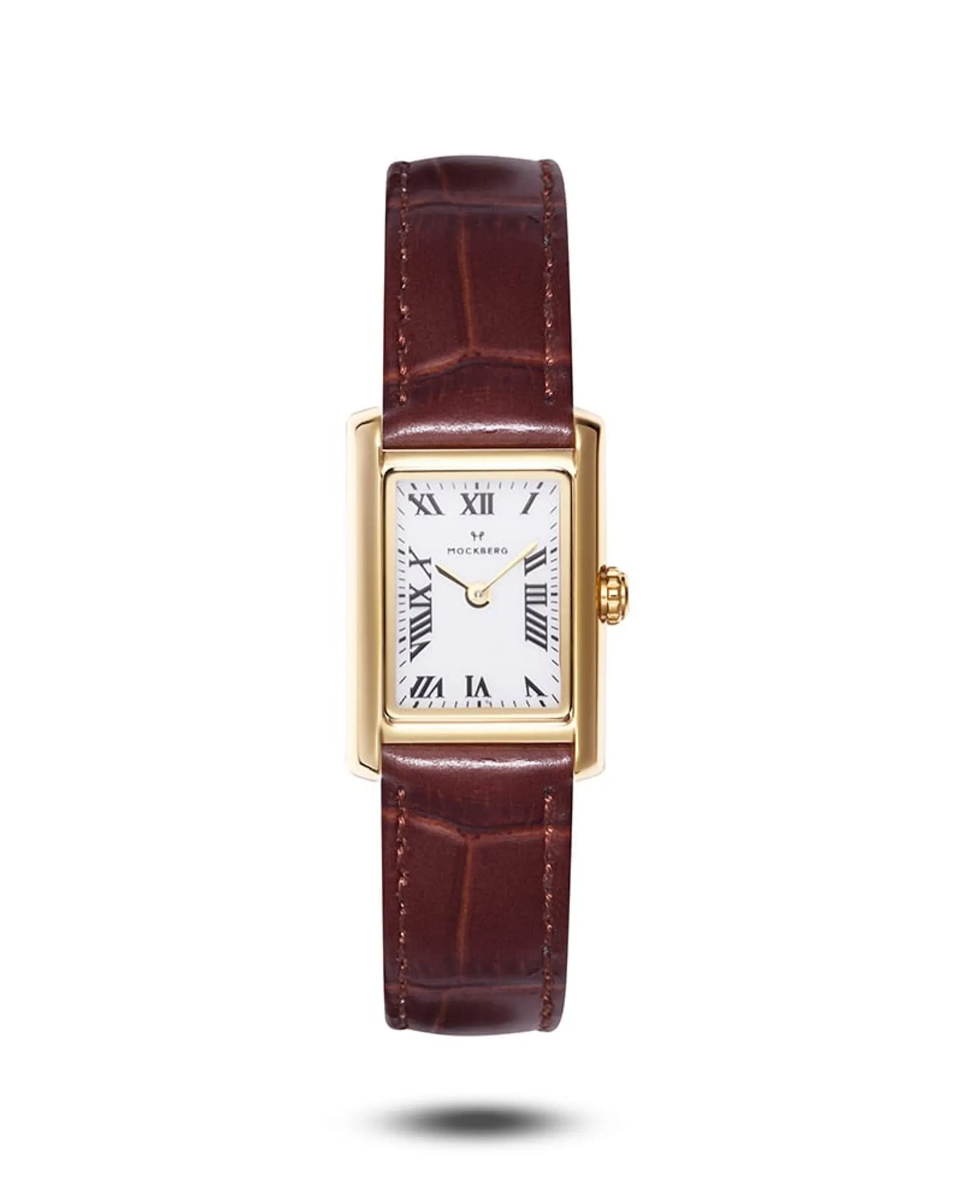 Timeless dameklokke med brun rem (19x28mm)