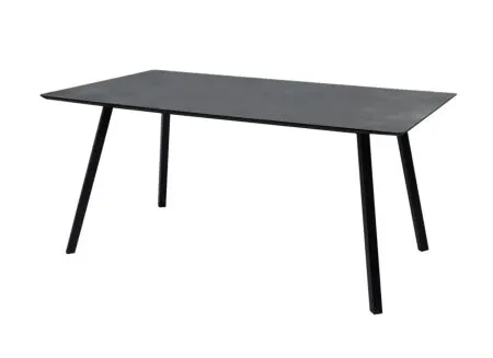 Tafel Boyar 140x80cm - melamine - antraciet