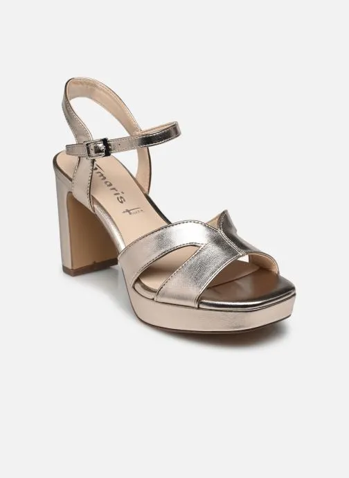 Sandalen 28349-42 dames goud en brons