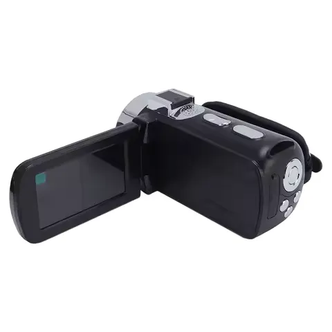 Digital Video Camera 4K 64MP HD 270 Degree Rotation Video Camera 3 Inch Screen Auto with LED White Light for Weddings