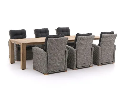 Intenso Mazzano/ROUGH-X 320cm lounge-dining tuinset 7-delig verstelbaar