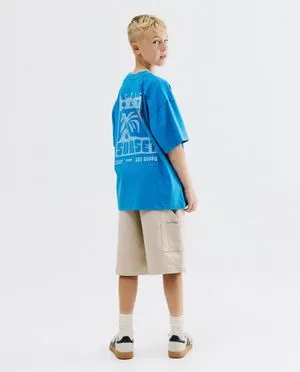 Beige jeansshort, loose fit