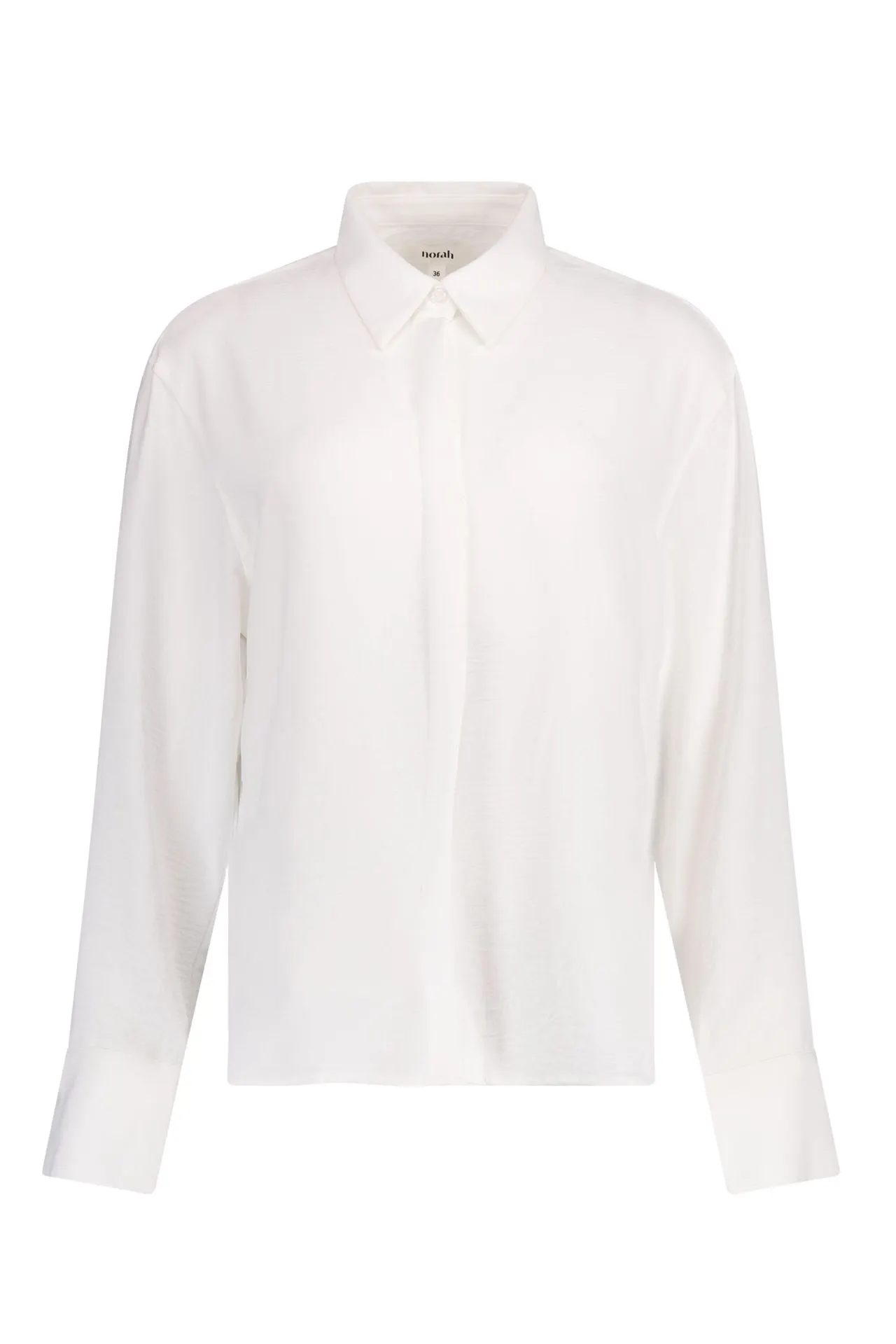 Witte blouse met klassieke kraag