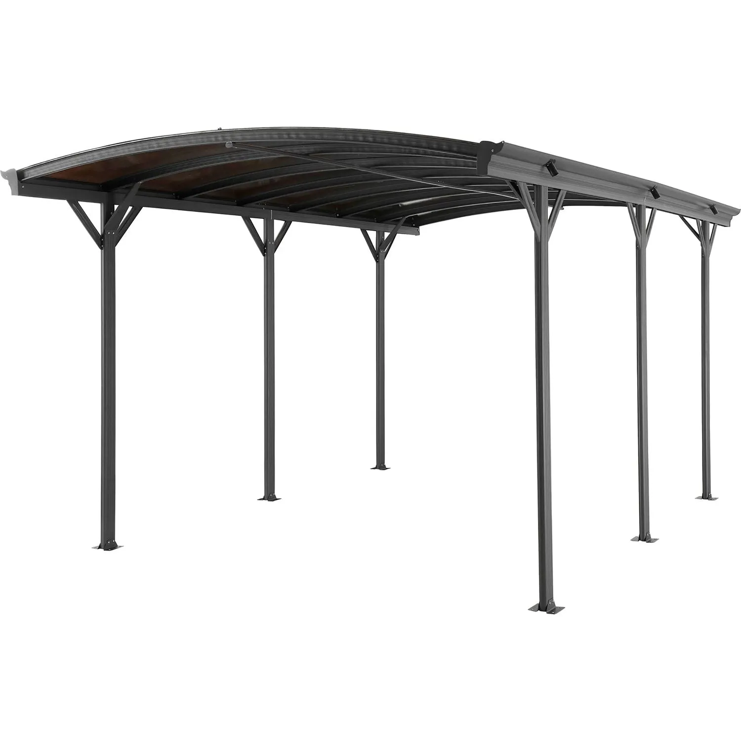 Tettoia per Auto in Policarbonato e Alluminio Carport Arco