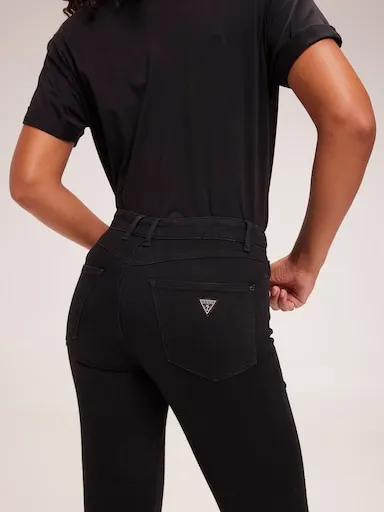 Guess 1981 High Rise Skinny Jean In Carrie Black