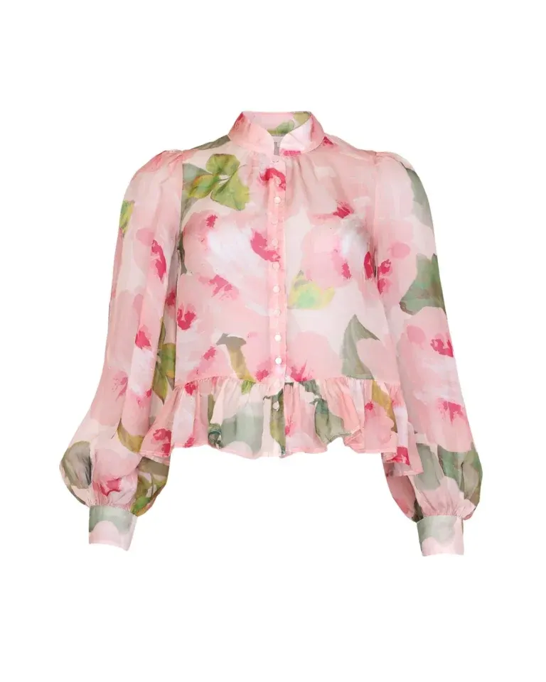 Organza Shirt - Rosette