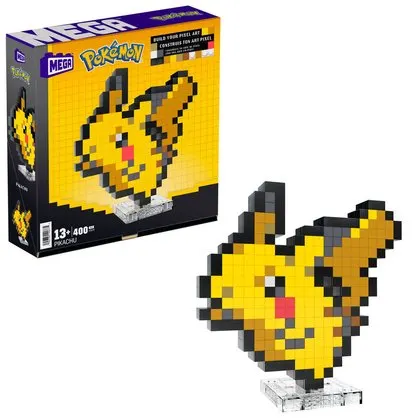 POKEMON - PIKACHU PIXEL ART 400 BRIQUES