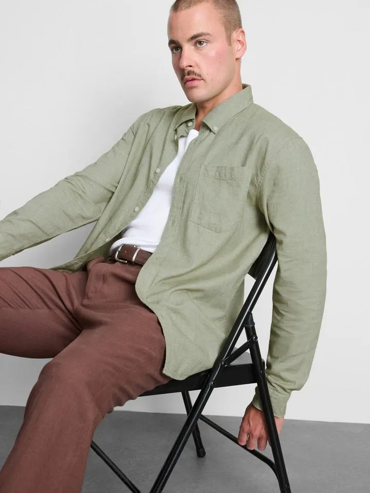 Chemise en pur coton à boutons