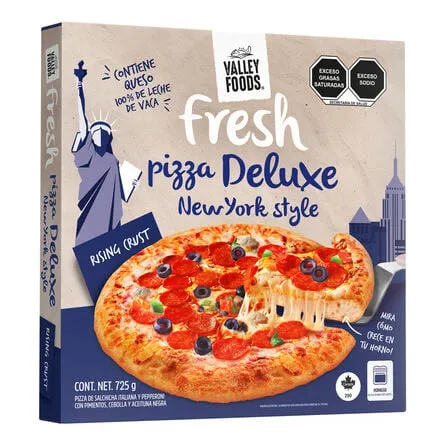 Pizza congelada Valley Foods Fresh Salchicha Italiana y Pepperoni 725 g