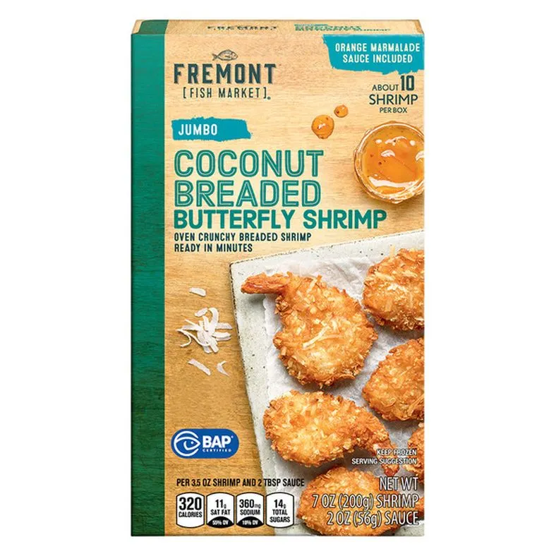 Fremont Fish Market Coconut Breaded Butterfly Shrimp